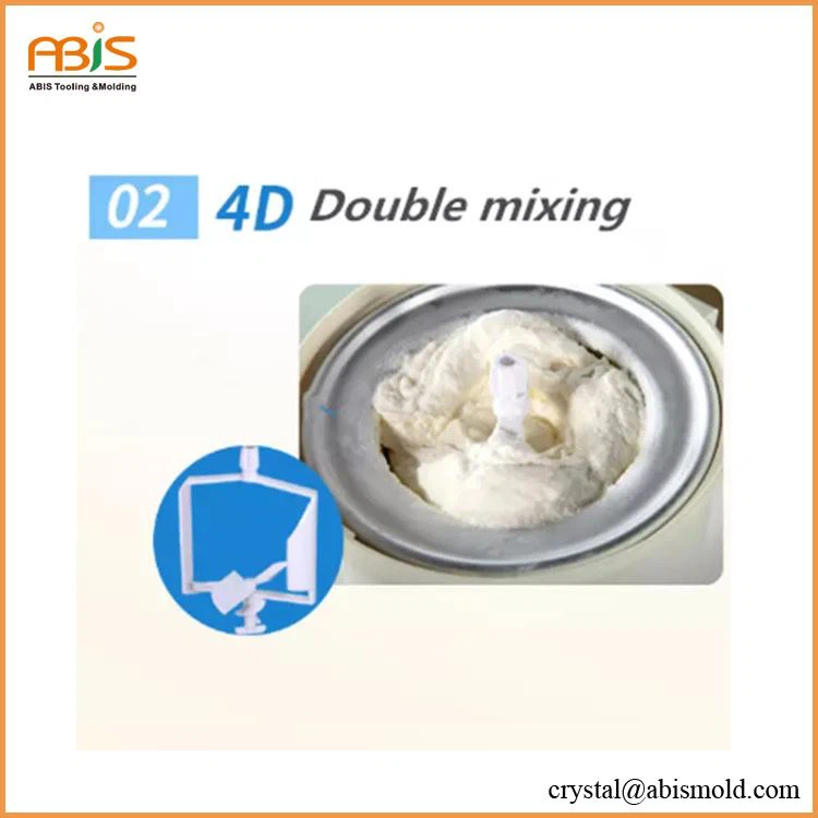 portable ice cream maker with double mixing