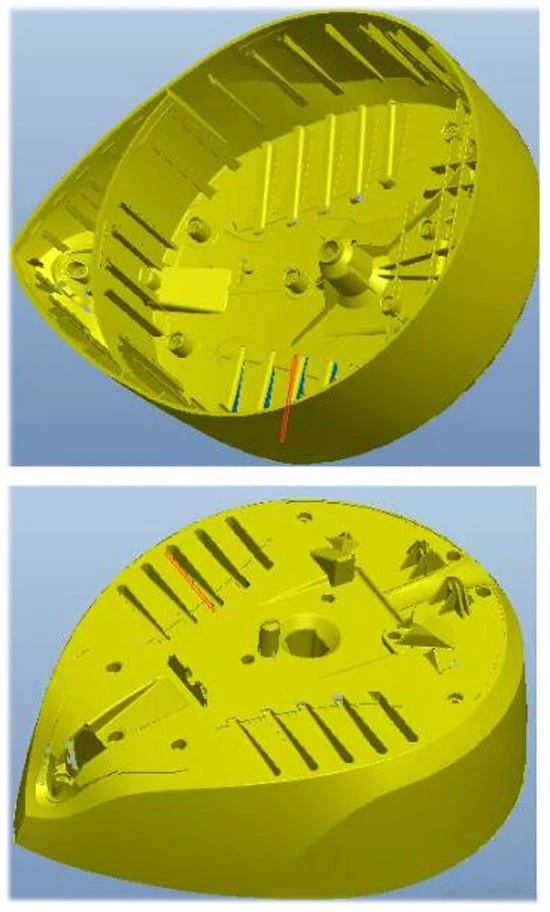 Intelligent sweeping robot face shell injection mold