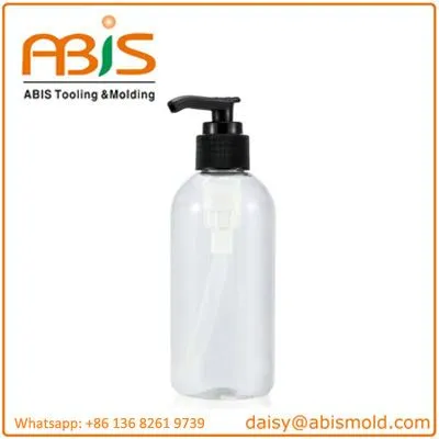 Lotion Soap Gel Packaging Flat Round Plastic Shampoo Bottle