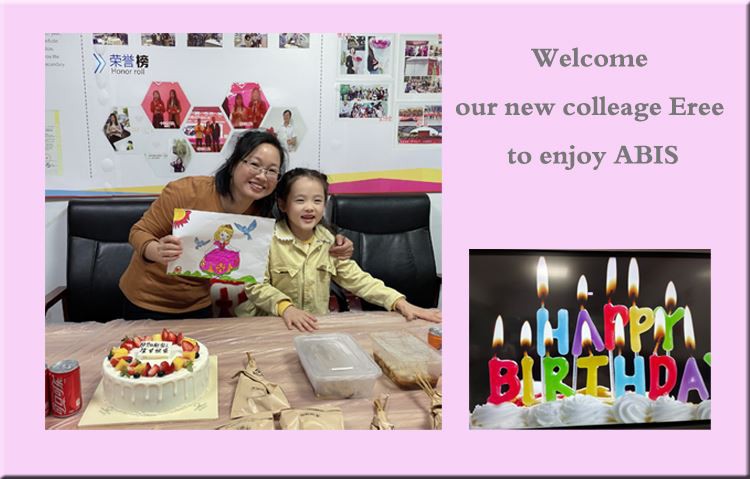 Welcome Our New Colleage Eree To ABIS