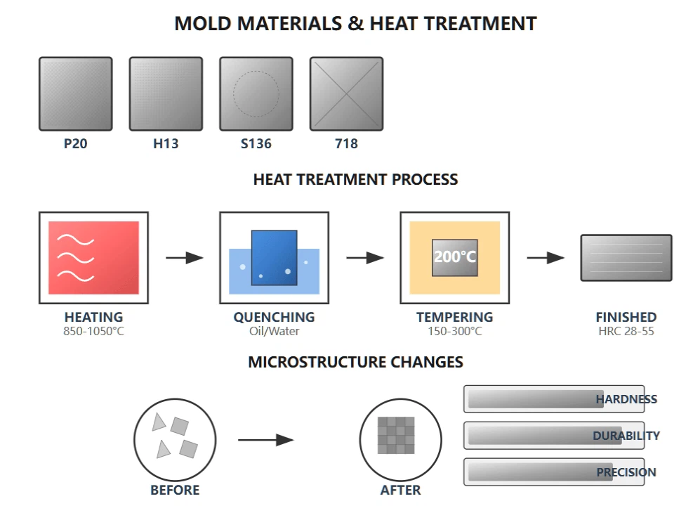 Common Mold Materials And Heat Treatment Processes Common Mold Materials And Heat Treatment Processes